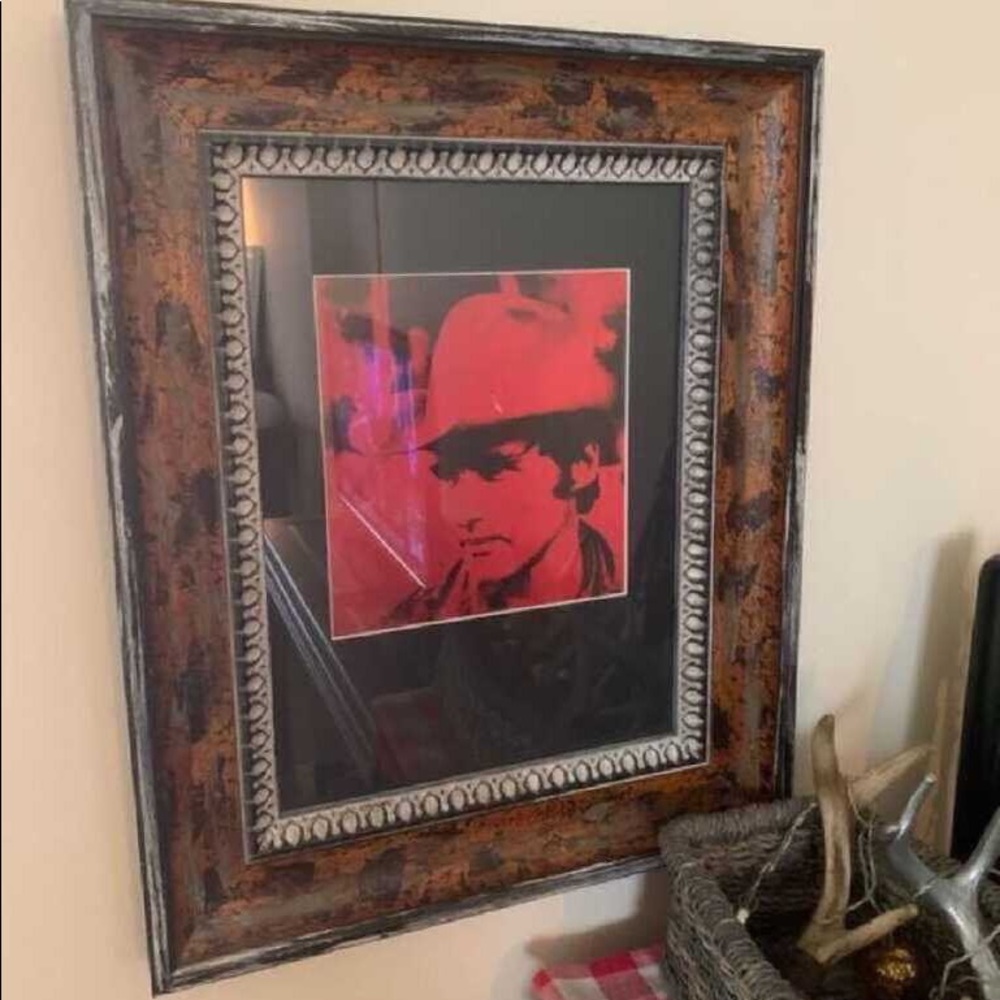 Andy Warhol Print Subject: Dennis Hopper Matted & Framed using Museum Glass